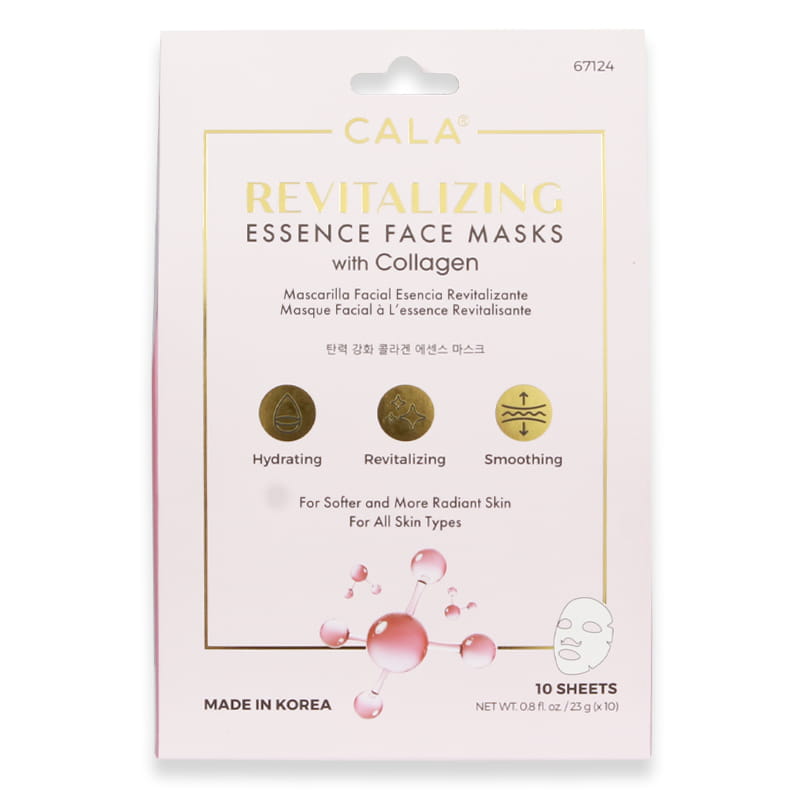 Cala Revitalizing Essence Face Masks With Collagen 10'S