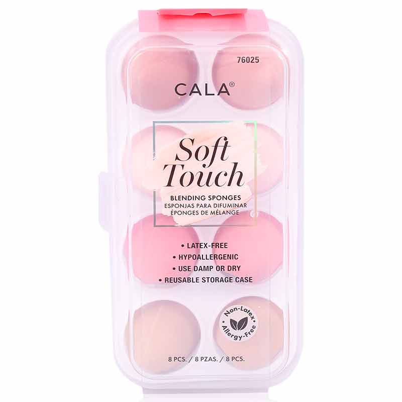 Cala Soft Touch Blending Sponges(Pink/Nude) 8'S-76025 Cala Soft Touch Blending Sponges(Pink/Nude) 8'S-76025