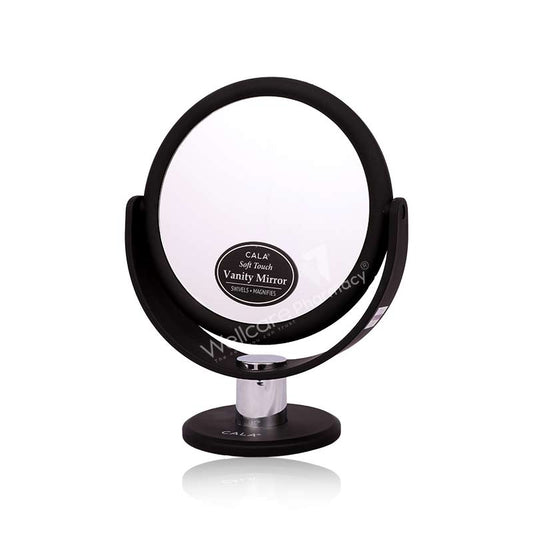 Cala Soft Touch Vanity Mirror Black- 69431