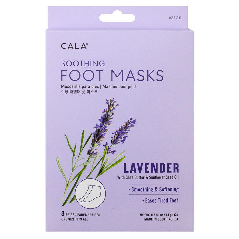Cala Soothing Lavender Foot Masks 3 Pairs-67178