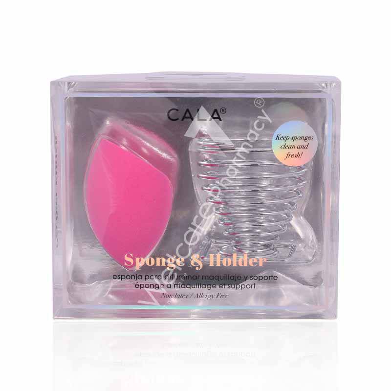 Cala Sponge & Holder Hot Pink Slant - 76284 Cala Sponge & Holder Hot Pink Slant - 76284