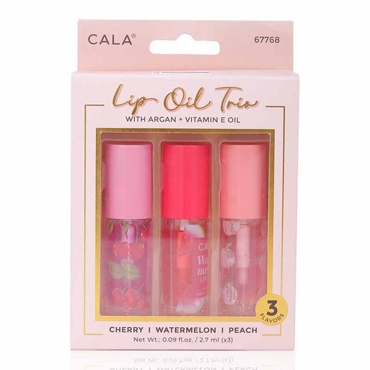 Cala Tinted Lip Oil Trio Cherry,Watermelon & Peach 3'S - Wellcare Pharmacy