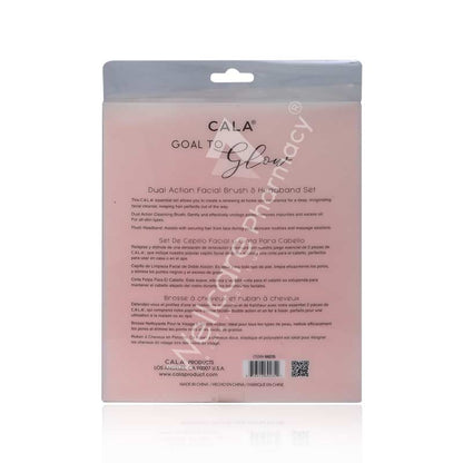 Cala To Glow Rose Gold Facial Brush And Headband Set - Wellcare Pharmacy