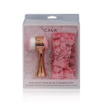 Cala To Glow Rose Gold Facial Brush And Headband Set