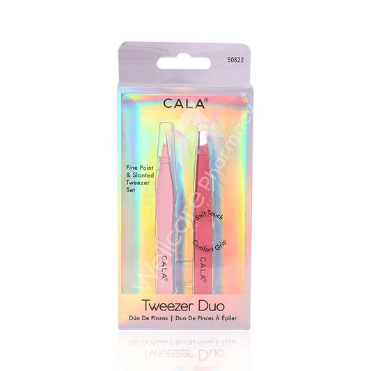 Cala Tweezer Duo Slant+point Coral - 50822