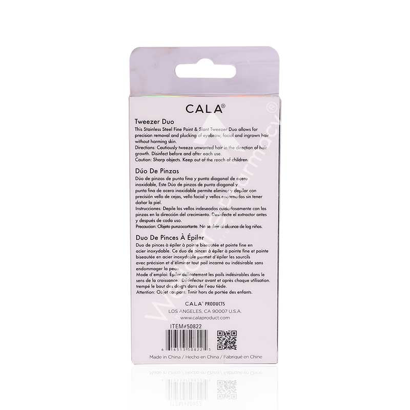 Cala Tweezer Duo Slant+point Coral - 50822