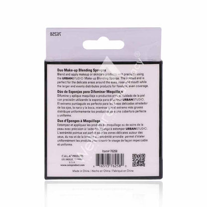 Cala Urban Studio Duo Makeup Blending Sponges 2pc Purple/Coral - 76258