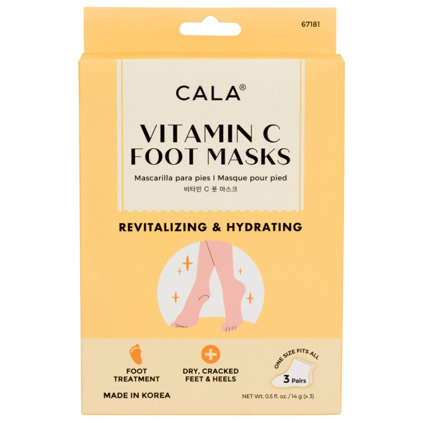 Cala Vitamin C Foot Masks 3 Pairs