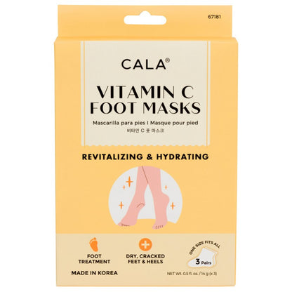 Cala Vitamin C Foot Masks 3 Pairs