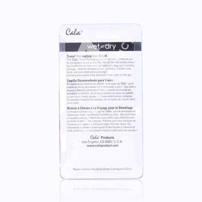 Cala Wet & Dry Travel Hairbrush Yellow