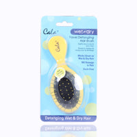Cala Wet & Dry Travel Hairbrush Yellow