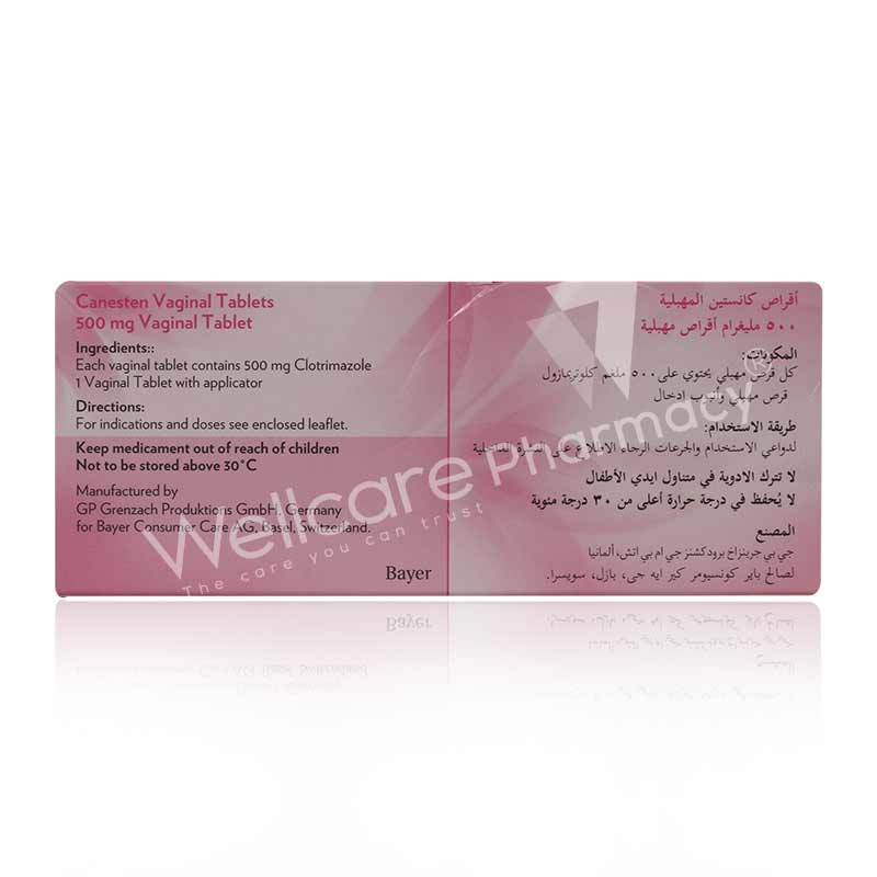 Canesten Vaginal Tablets 1'S 0.5G