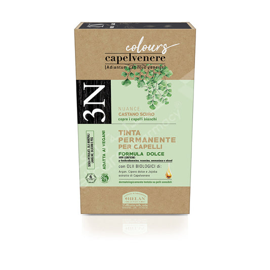 Capelvenere Permanent Hair Dye Dark Brown 3N