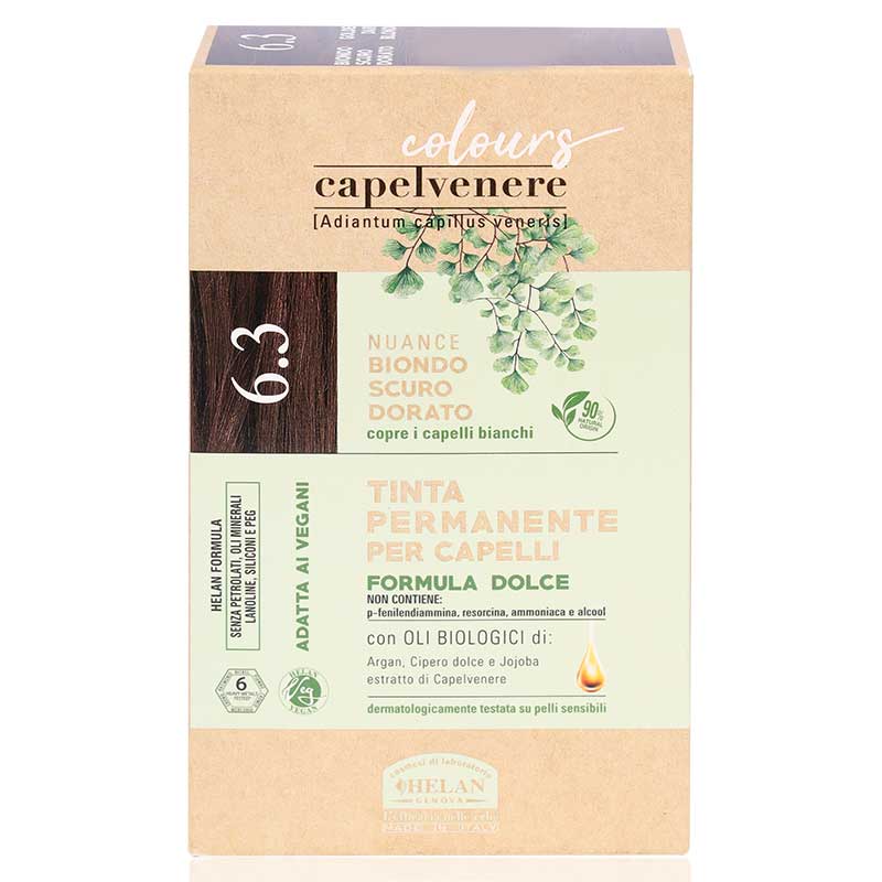 Capelvenere Permanent Hair Dye-Golden Dark Blond 6.3n
