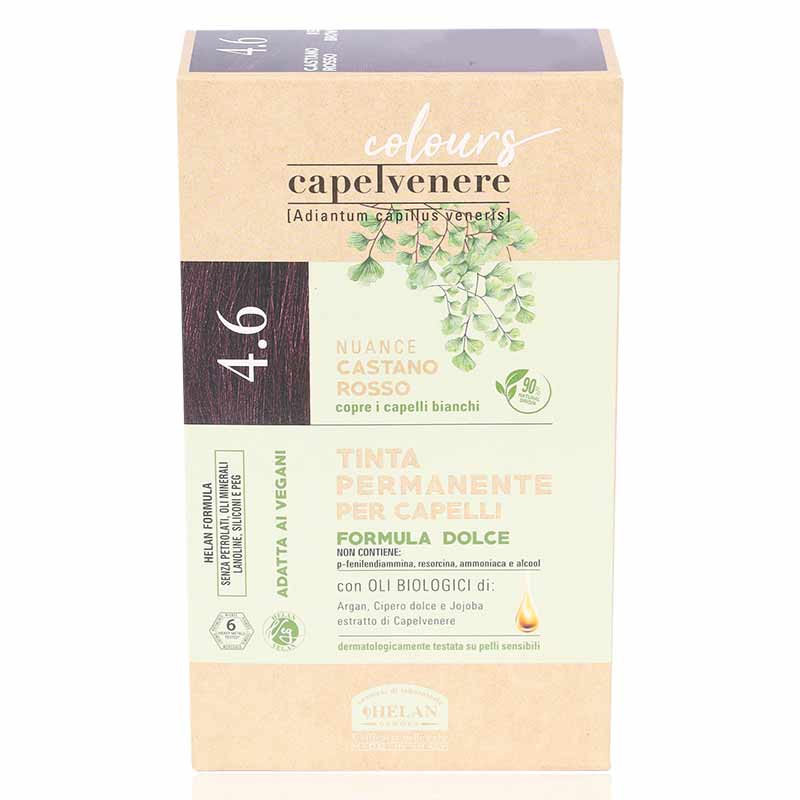 Capelvenere Permanent Hair Dye-Red Brown 4.6n