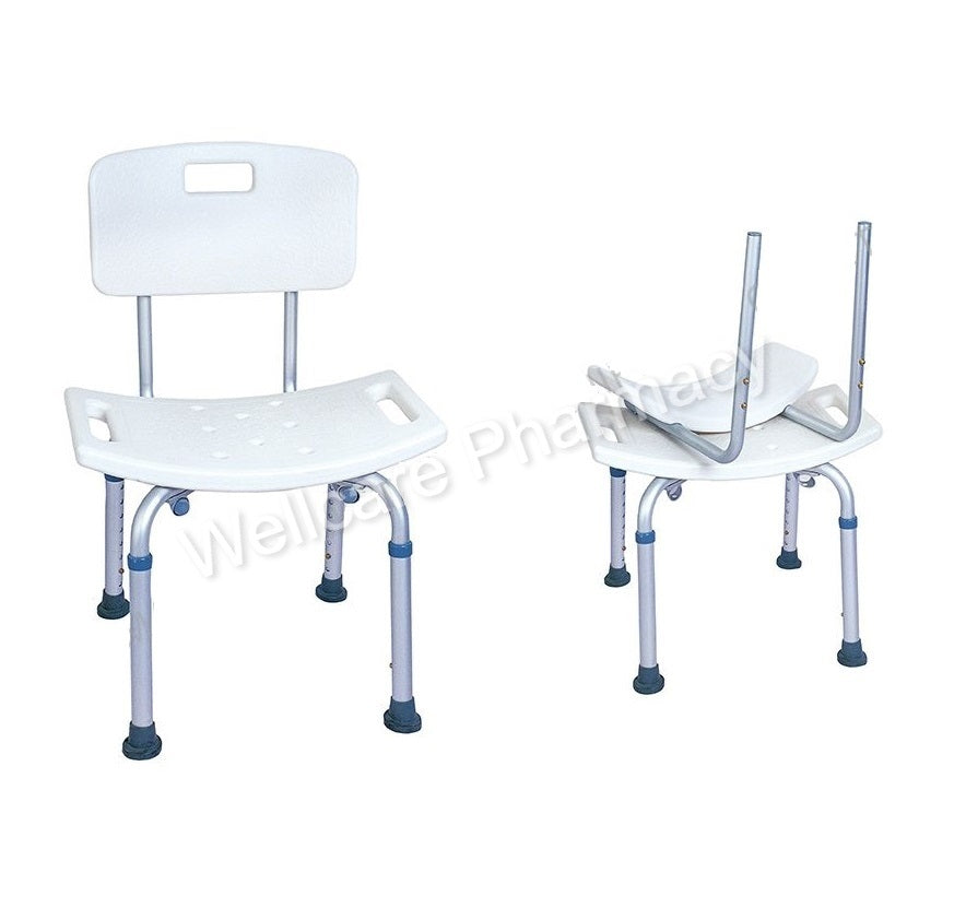 Caremax Ca351l Shower Chair With Back Tool Free