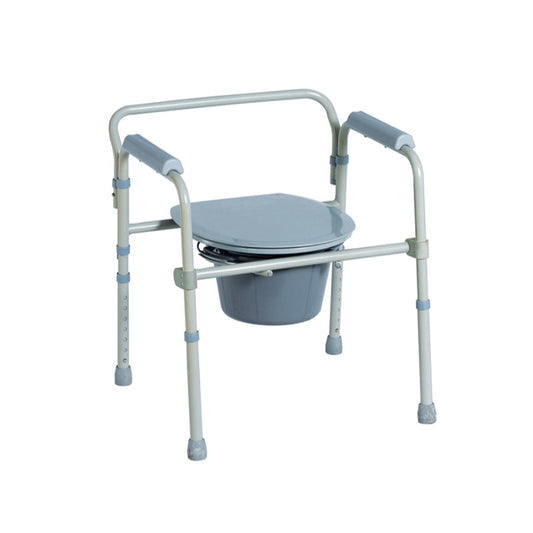 Caremax Steel Folding Commode Chair