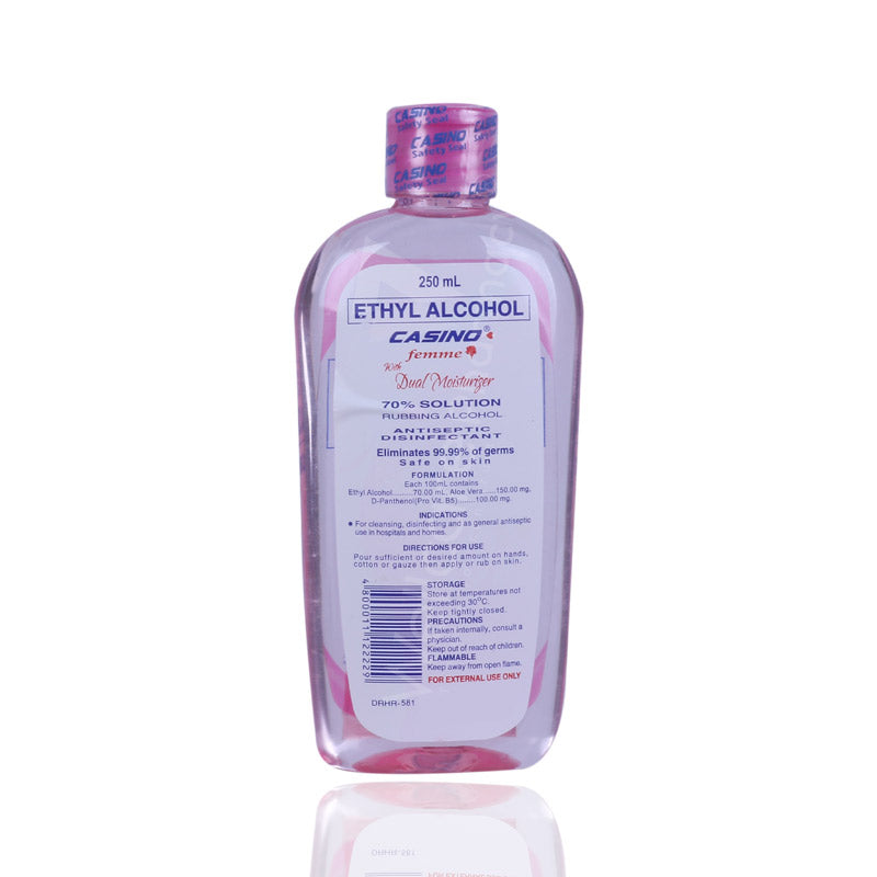 Casino Ethyl Alcohol Femme Dual Moisturizer 250ml