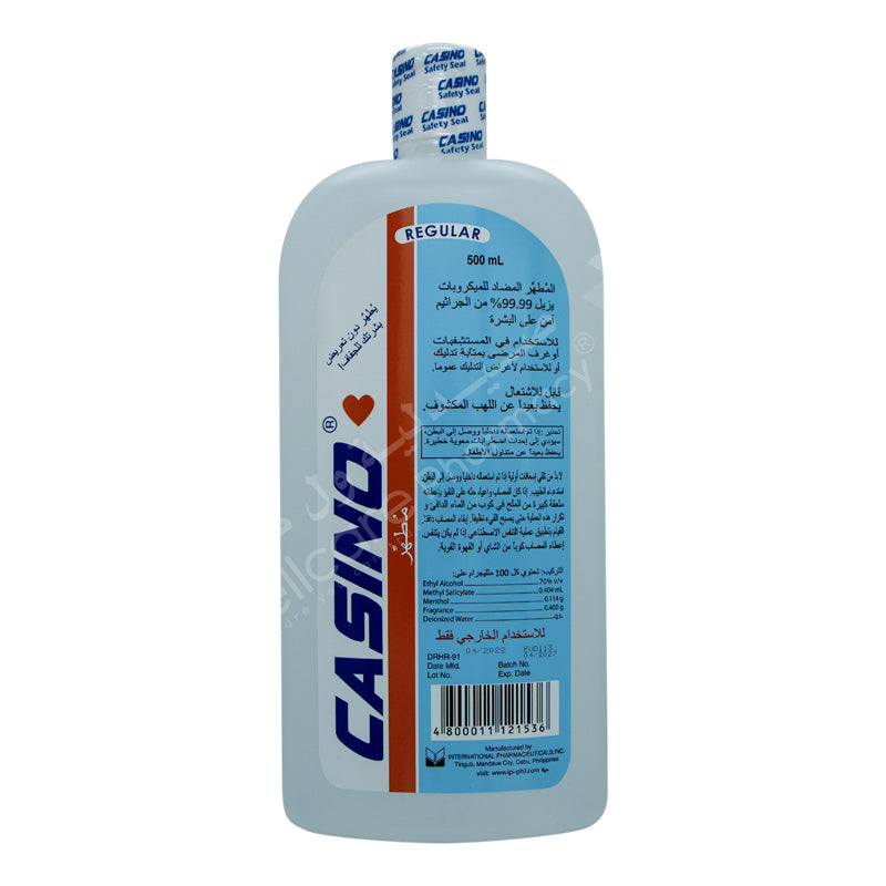 Casino Ethyl Alcohol Regular 70% 500ml