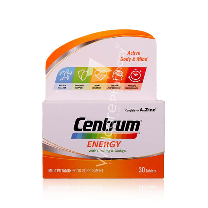 Centrum Energy Tablets 30'S