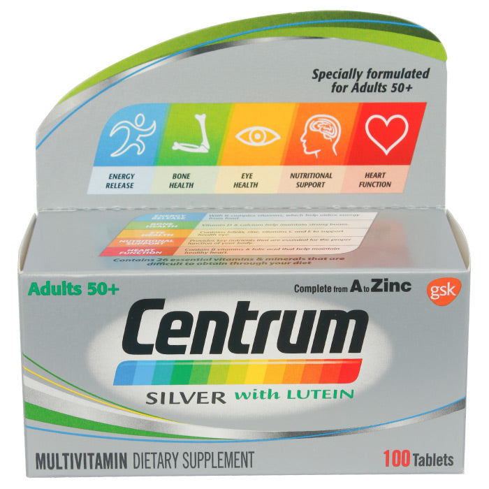 Centrum Silver With Lutein Tablets 100'S