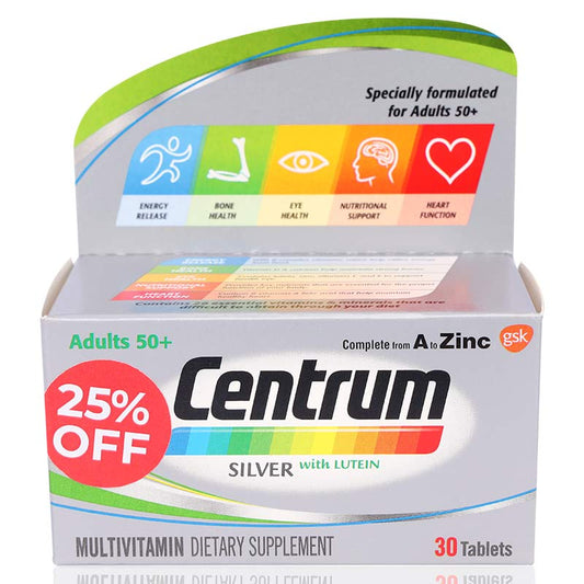 Centrum Silver With Lutein Tablets 30'S 25% Off