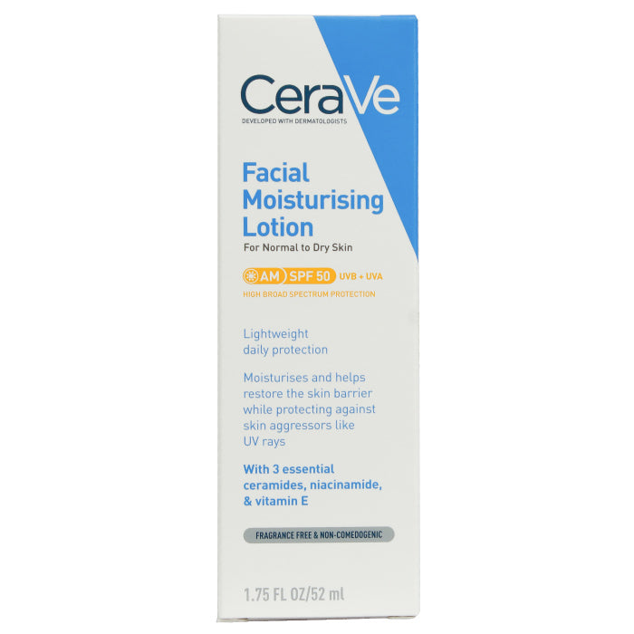 Cerave Am Facial Moisturising Lotion Spf50 52ml 