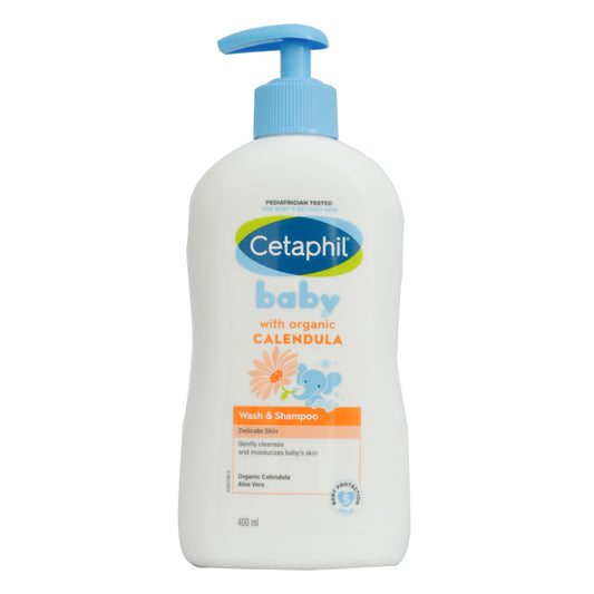 Cetaphil Baby Wash And Shampoo W Organic Calendula 400Ml