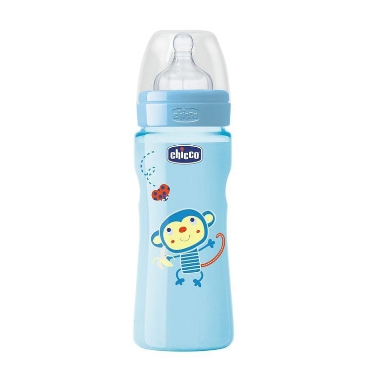 Chicco Feeding Bottle Blue 4M+ 330Ml