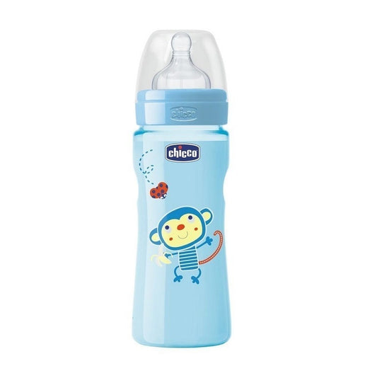 Chicco Feeding Bottle Blue 4M+ 330Ml