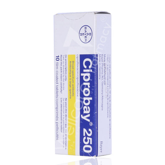Ciprobay 250Mg Tablets 10'S
