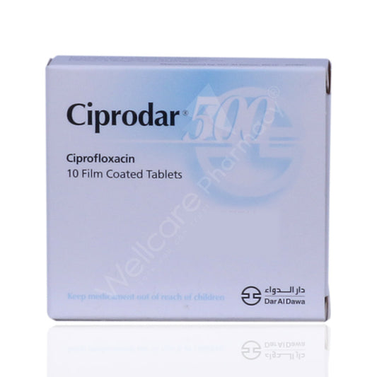 Ciprodar 500Mg Tablets 10'S