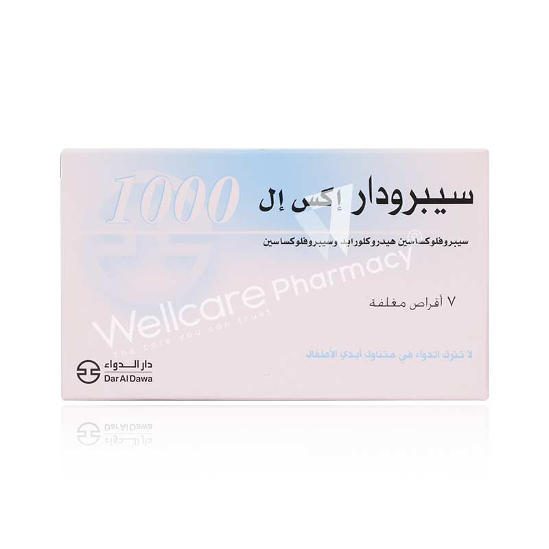 Ciprodar Xl 1000Mg Tablets 7'S