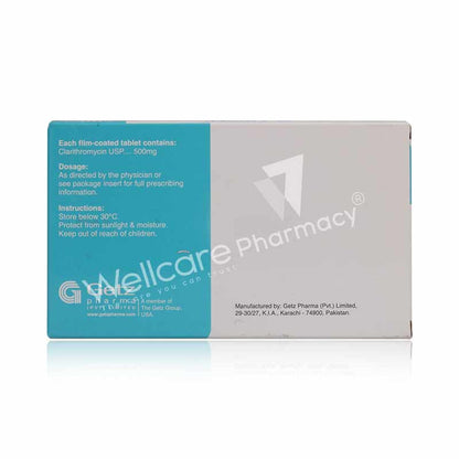 Claritek 500mg Tablets 10'S