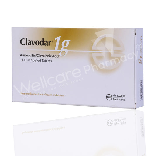 Clavodar 1g Tablets 14'S