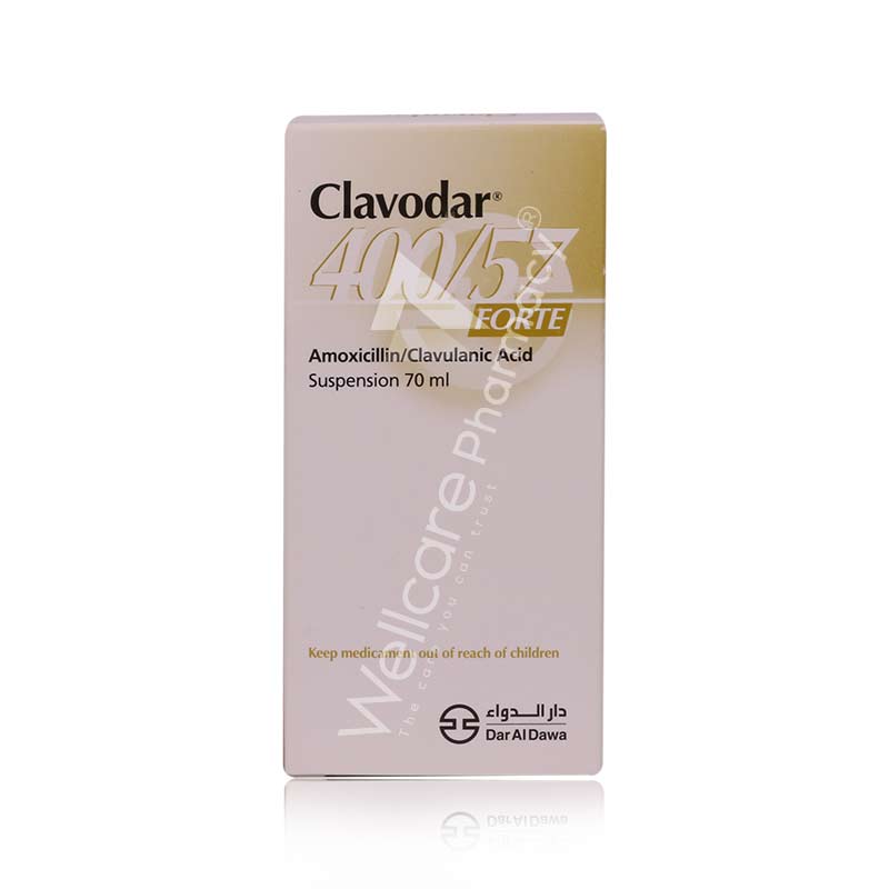 Clavodar Forte 457mg Suspension 70ml