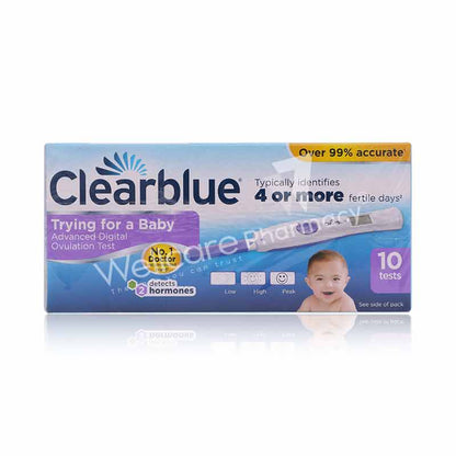 CLEARBLUE DIGITAL OVULATION TEST 4 OR MORE DAYS 10'S