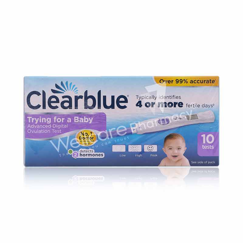 Clearblue Digital Ovulation Test 4 Or More Days 10'S - Wellcare Pharmacy