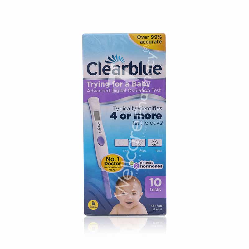 CLEARBLUE DIGITAL OVULATION TEST 4 OR MORE DAYS 10'S