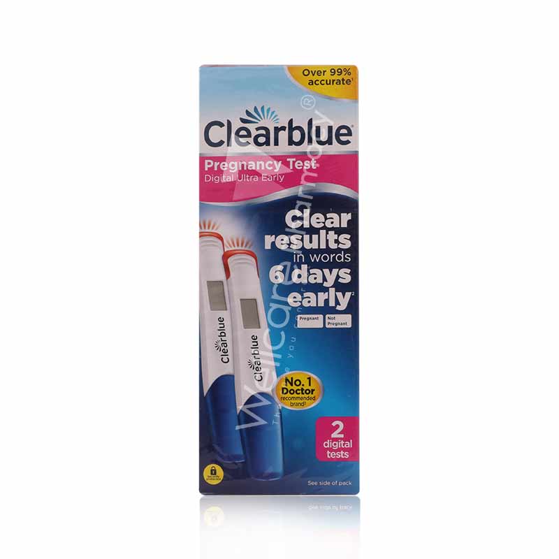Clearblue Digital Ultra Early Pregnancy Test 2'S - Wellcare Pharmacy
