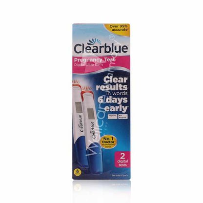 Clearblue Digital Ultra Early Pregnancy Test 2'S - Wellcare Pharmacy