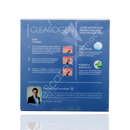 Clearogen 3 Step Acne Treatment Benzoyl Peroxide One Month Set 3'S