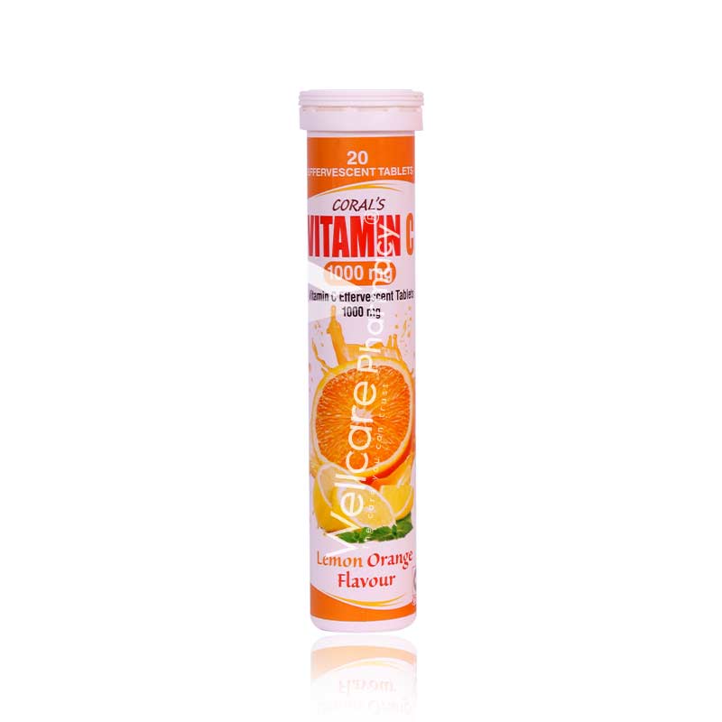 Coral's Vitamin C 1000Mg Effervescent Tablets 20'S
