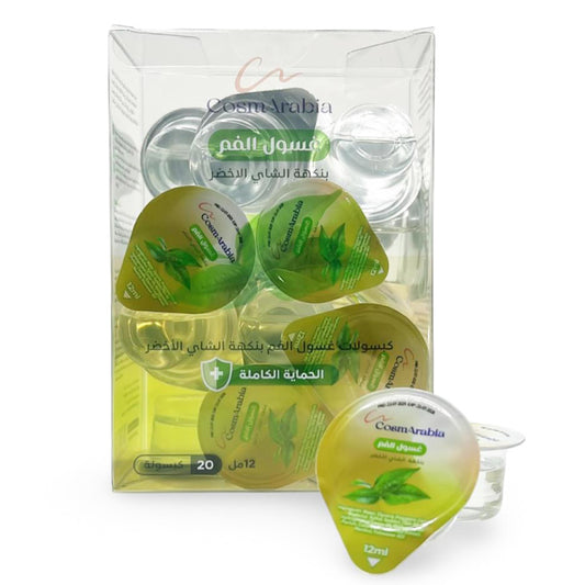 Cosmarabia Mouth Wash Green Tea Flavour Capsules 20'S