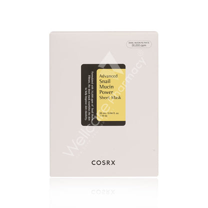 Cosrx Advanced Snail Mucin Power Sheet Mask 10'S