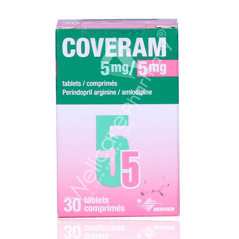 Coveram 5mg/5mg Tablets 30'S