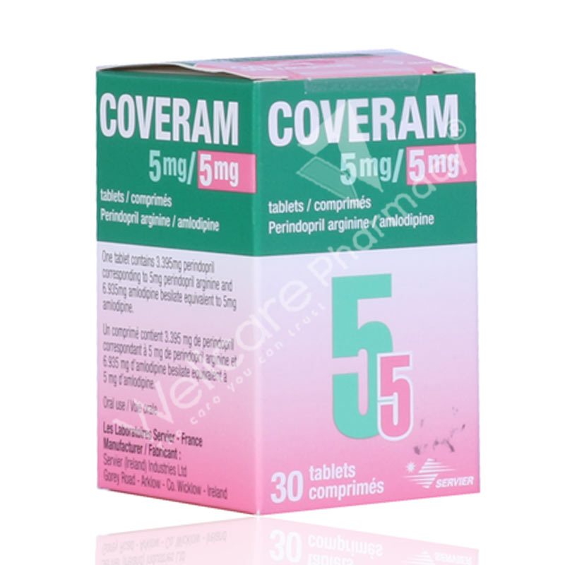 Coveram 5mg/5mg Tablets 30'S