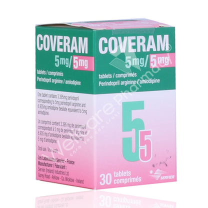Coveram 5mg/5mg Tablets 30'S