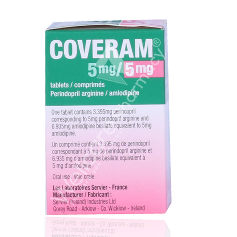 Coveram 5mg/5mg Tablets 30'S