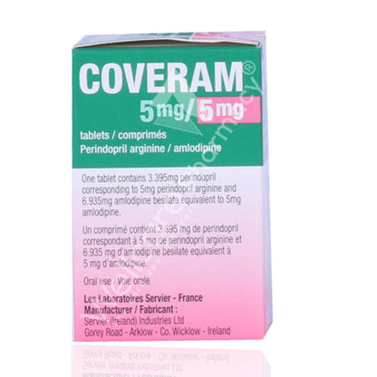 Coveram 5mg/5mg Tablets 30'S